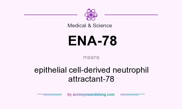 What does ENA-78 mean? It stands for epithelial cell-derived neutrophil attractant-78