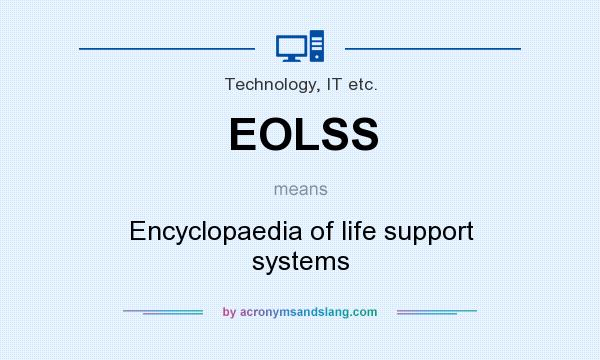 What does EOLSS mean? It stands for Encyclopaedia of life support systems