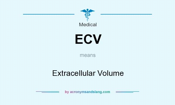 What does ECV mean? It stands for Extracellular Volume
