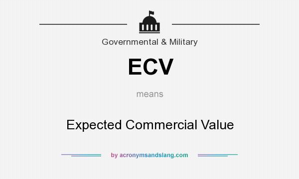 What does ECV mean? It stands for Expected Commercial Value