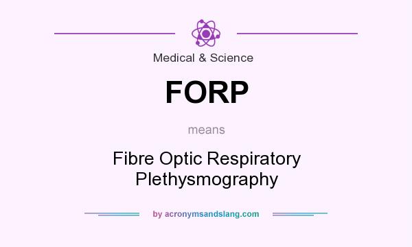 What does FORP mean? It stands for Fibre Optic Respiratory Plethysmography