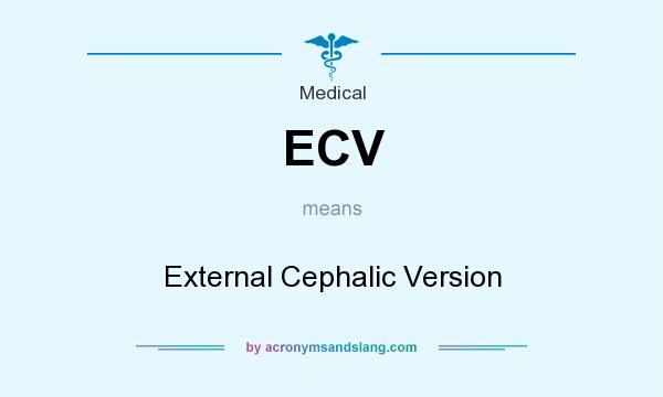 What does ECV mean? It stands for External Cephalic Version
