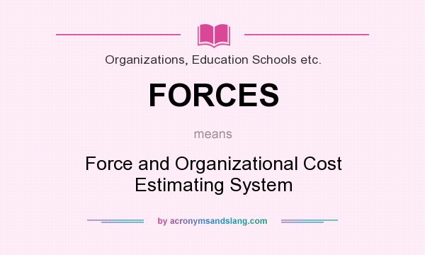 What does FORCES mean? It stands for Force and Organizational Cost Estimating System