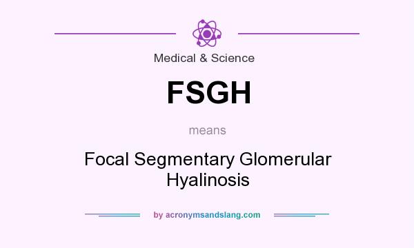 What does FSGH mean? It stands for Focal Segmentary Glomerular Hyalinosis