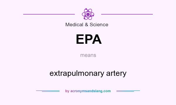 What does EPA mean? It stands for extrapulmonary artery
