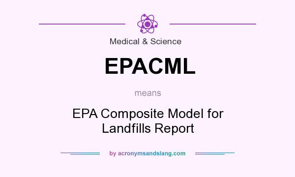What does EPACML mean? It stands for EPA Composite Model for Landfills Report