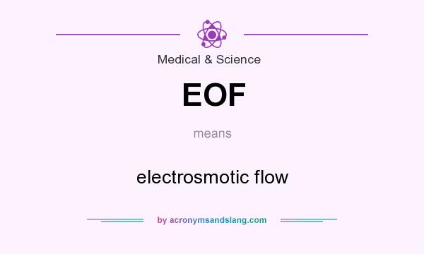 What does EOF mean? It stands for electrosmotic flow