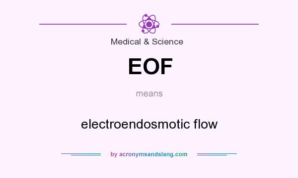 What does EOF mean? It stands for electroendosmotic flow