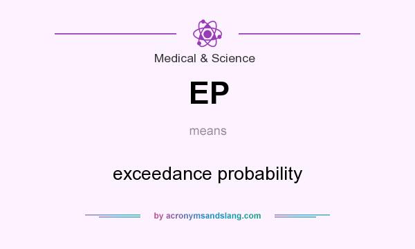 What does EP mean? It stands for exceedance probability
