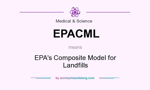 What does EPACML mean? It stands for EPA`s Composite Model for Landfills