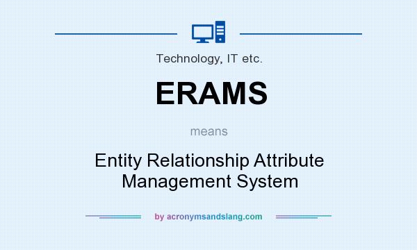 What does ERAMS mean? It stands for Entity Relationship Attribute Management System