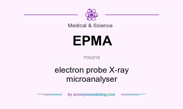 What does EPMA mean? It stands for electron probe X-ray microanalyser
