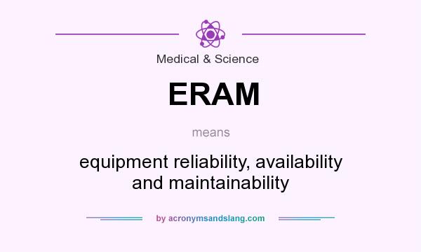What does ERAM mean? It stands for equipment reliability, availability and maintainability