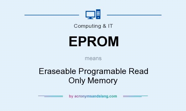 What does EPROM mean? It stands for Eraseable Programable Read Only Memory