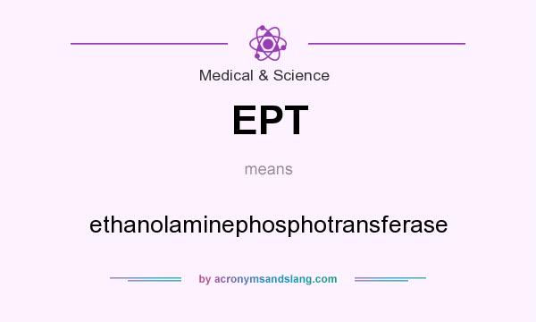What does EPT mean? It stands for ethanolaminephosphotransferase