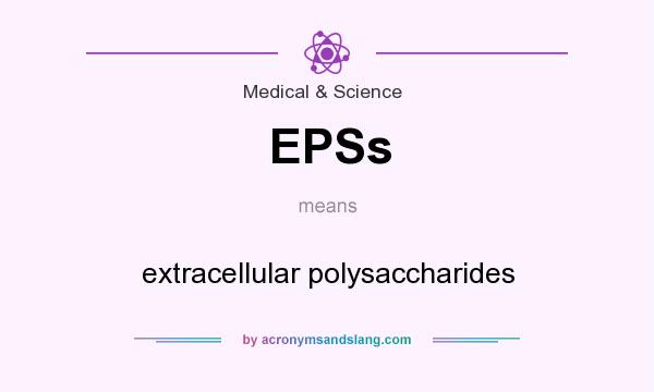What does EPSs mean? It stands for extracellular polysaccharides