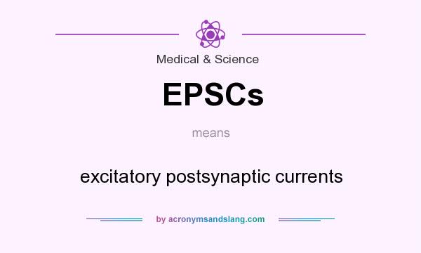 What does EPSCs mean? It stands for excitatory postsynaptic currents