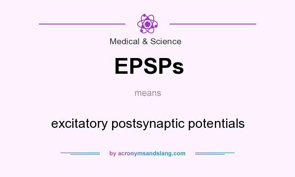 What does EPSPs mean? It stands for excitatory postsynaptic potentials