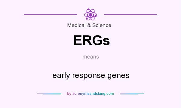 What does ERGs mean? It stands for early response genes