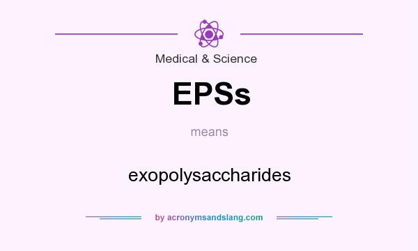 What does EPSs mean? It stands for exopolysaccharides