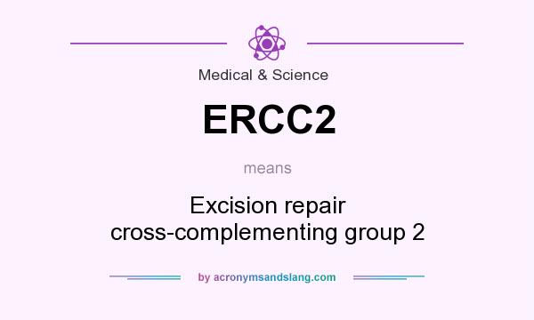 What does ERCC2 mean? It stands for Excision repair cross-complementing group 2