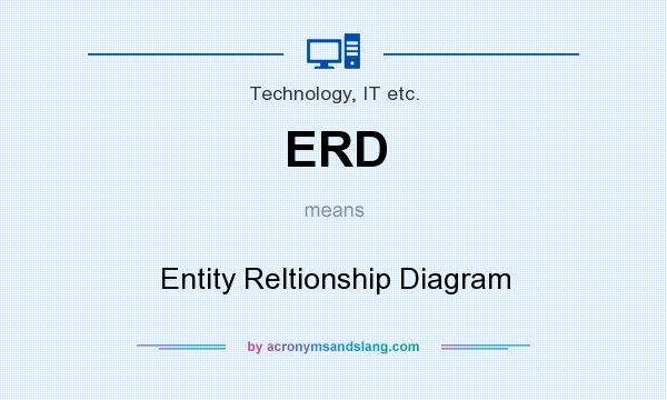 What does ERD mean? It stands for Entity Reltionship Diagram