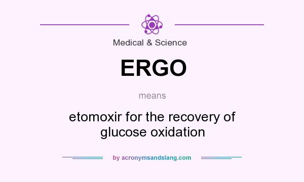 What does ERGO mean? It stands for etomoxir for the recovery of glucose oxidation