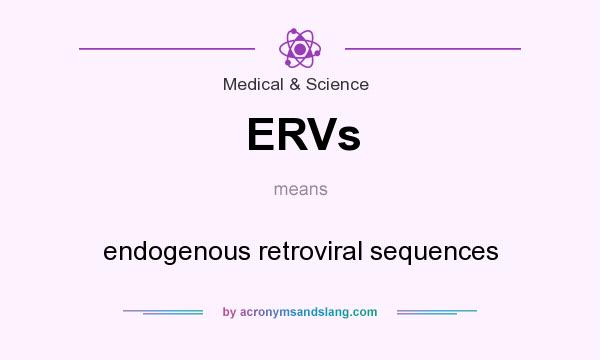 What does ERVs mean? It stands for endogenous retroviral sequences