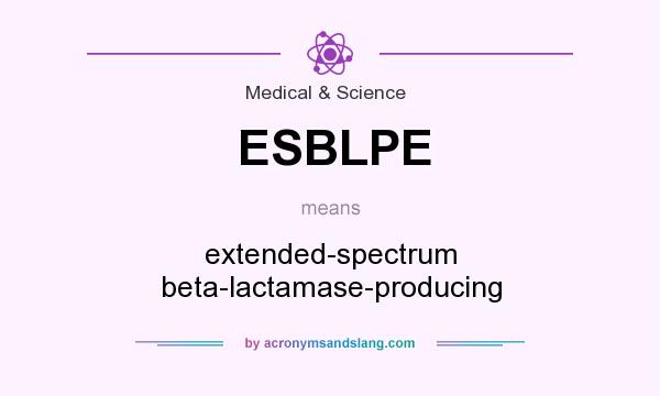 What does ESBLPE mean? It stands for extended-spectrum beta-lactamase-producing
