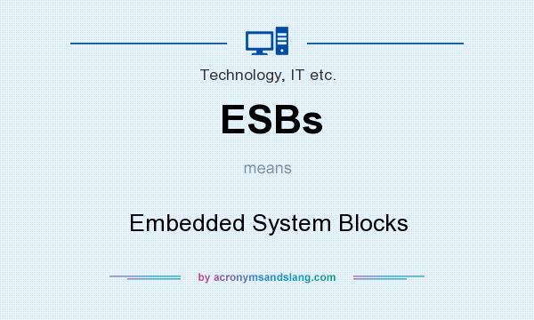 What does ESBs mean? It stands for Embedded System Blocks