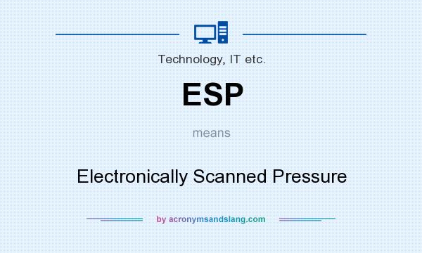 What does ESP mean? It stands for Electronically Scanned Pressure