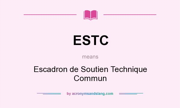 What does ESTC mean? It stands for Escadron de Soutien Technique Commun