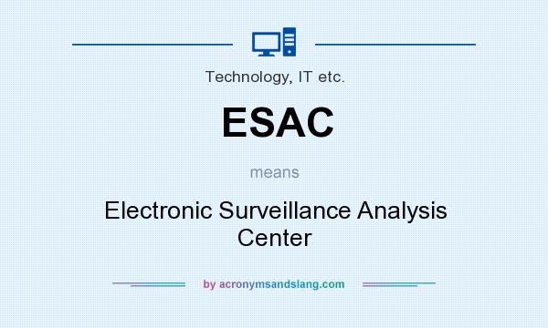 What does ESAC mean? It stands for Electronic Surveillance Analysis Center