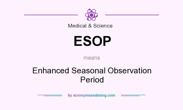 What does ESOP mean? It stands for Enhanced Seasonal Observation Period