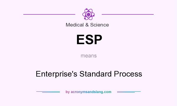 What does ESP mean? It stands for Enterprise`s Standard Process
