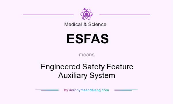 What does ESFAS mean? It stands for Engineered Safety Feature Auxiliary System