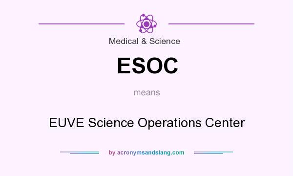 What does ESOC mean? It stands for EUVE Science Operations Center