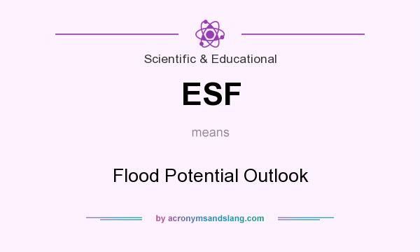 What does ESF mean? It stands for Flood Potential Outlook