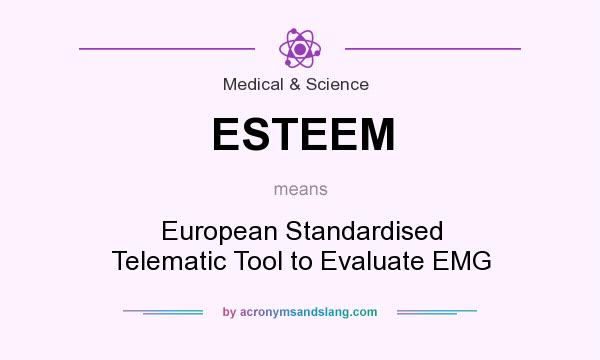What does ESTEEM mean? It stands for European Standardised Telematic Tool to Evaluate EMG