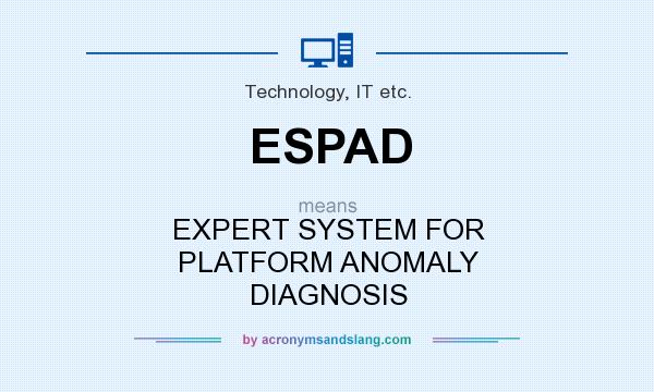 What does ESPAD mean? It stands for EXPERT SYSTEM FOR PLATFORM ANOMALY DIAGNOSIS