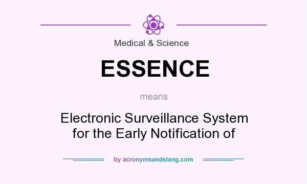 What does ESSENCE mean? It stands for Electronic Surveillance System for the Early Notification of