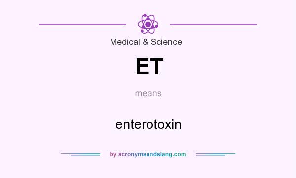 What does ET mean? It stands for enterotoxin