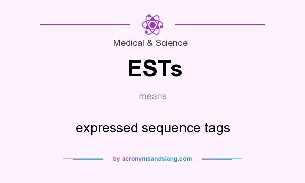 What does ESTs mean? It stands for expressed sequence tags