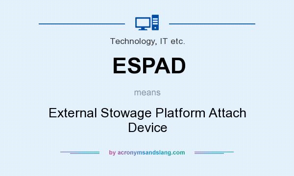 What does ESPAD mean? It stands for External Stowage Platform Attach Device