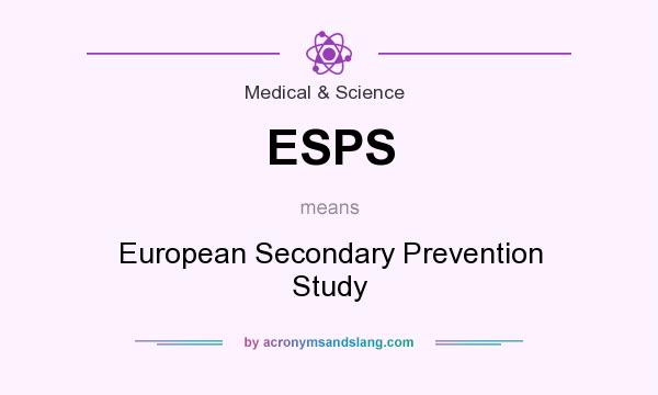 What does ESPS mean? It stands for European Secondary Prevention Study