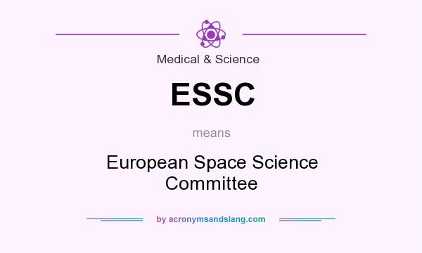 What does ESSC mean? It stands for European Space Science Committee