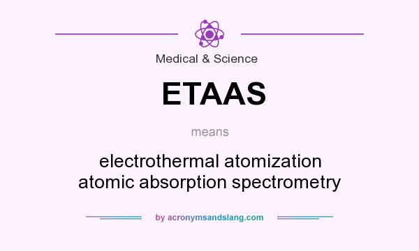 What does ETAAS mean? It stands for electrothermal atomization atomic absorption spectrometry