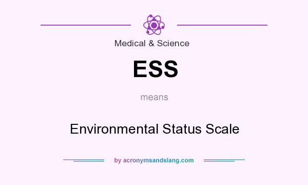 What does ESS mean? It stands for Environmental Status Scale