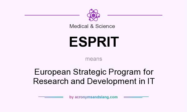 What does ESPRIT mean? It stands for European Strategic Program for Research and Development in IT