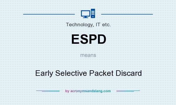 What does ESPD mean? It stands for Early Selective Packet Discard